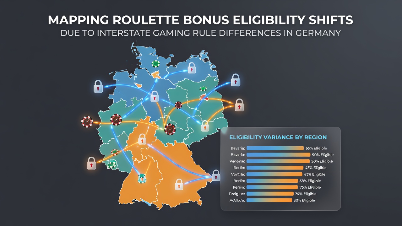 Diagramm mit Daten zu Bonusverfügbarkeit in verschiedenen deutschen Bundesländern für Roulette
