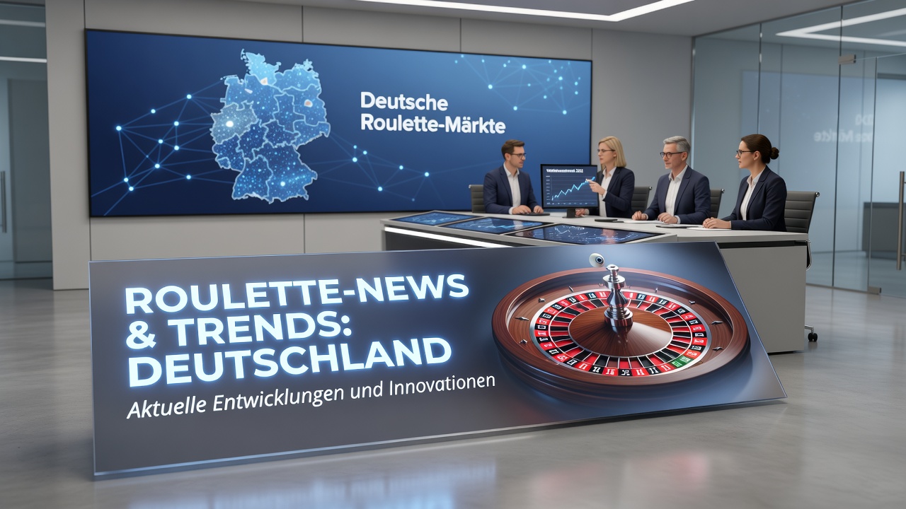 Roulette-Displays in einem deutschen Casino mit LED-Technologie